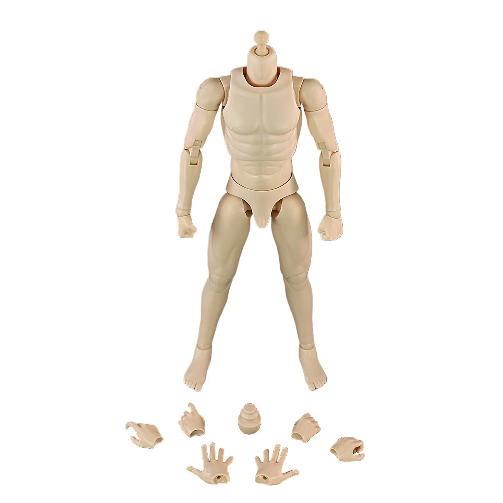 1/6 Scale Super Flexible European American and Asian Skin Tones Male Body 12-inch Action Doll High Detail Creativity Figure Doll