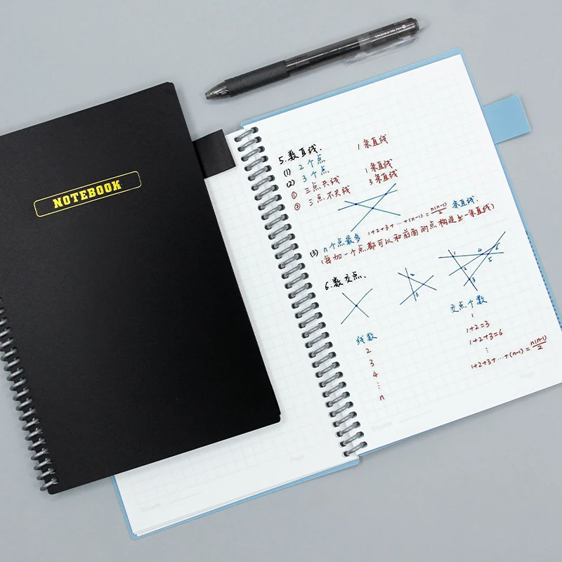 A5 Reusable Whiteboard Notebook With Free Whiteboard Pen Erasing Cloth Weekly Planner Portable Notebooks