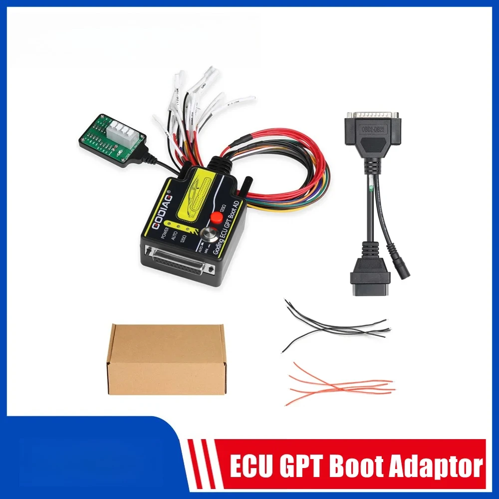 GODIAG ECU GPT Boot OBD2 ECU Diagnose Read & Write Adapter Work with Openport GT100 J2534 Standard OBD2 Protocol