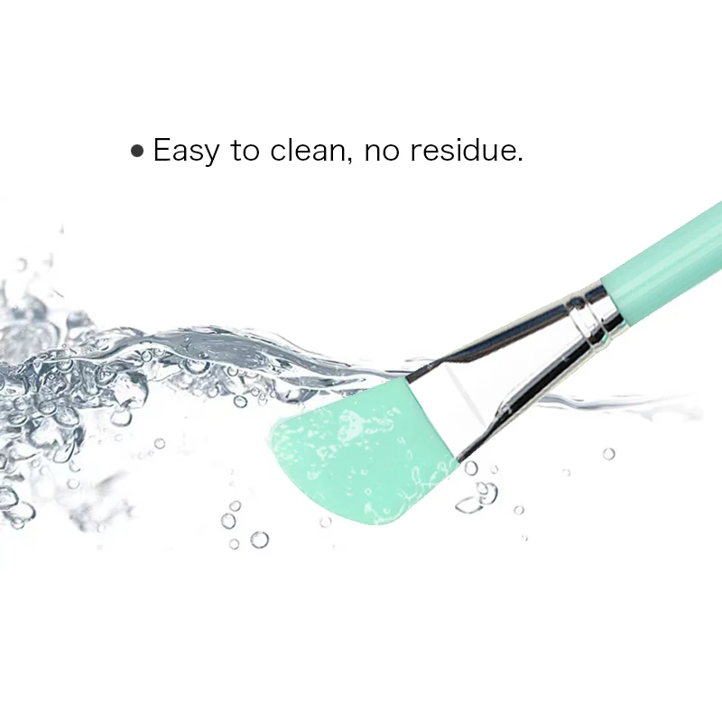 แปรงซิลิโคนสำหรับมาส์กหน้า แปรงผสมครีมซิลิโคน แปรงแต่งหน้า อุปกรณ์ดูแลผิวหน้า