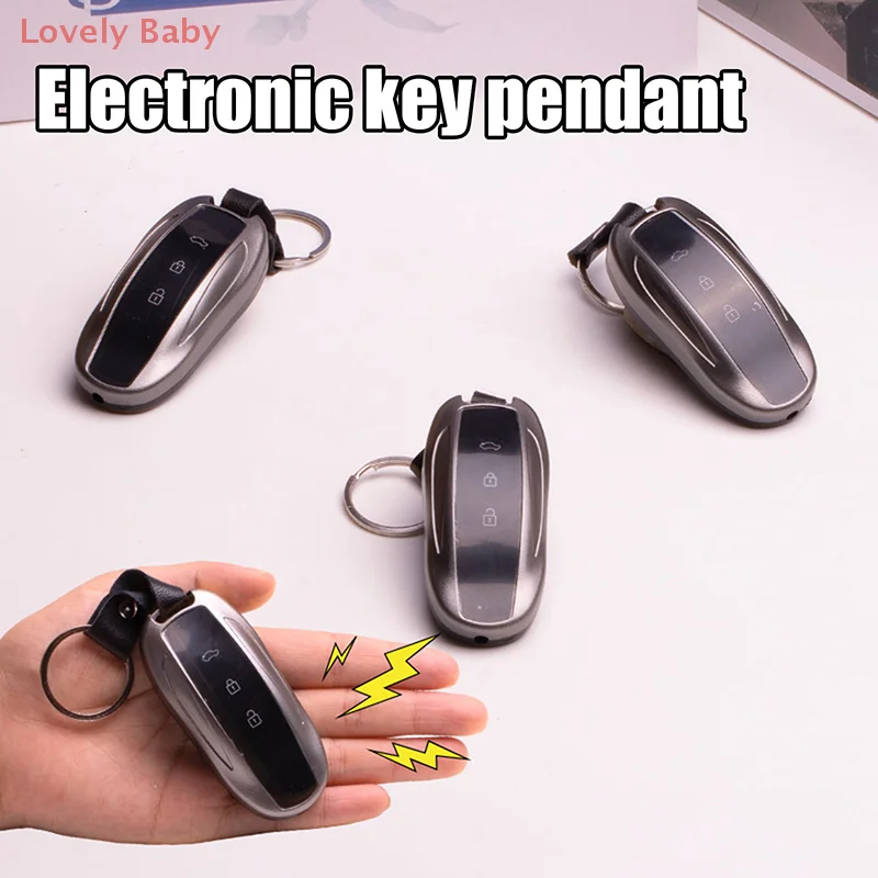 Jouets amusants pour enfants, 1 pièce, clé à choc électrique, jouet de farces, porte-clés, blagues pratiques, cadeau pour enfants et Moments amusants