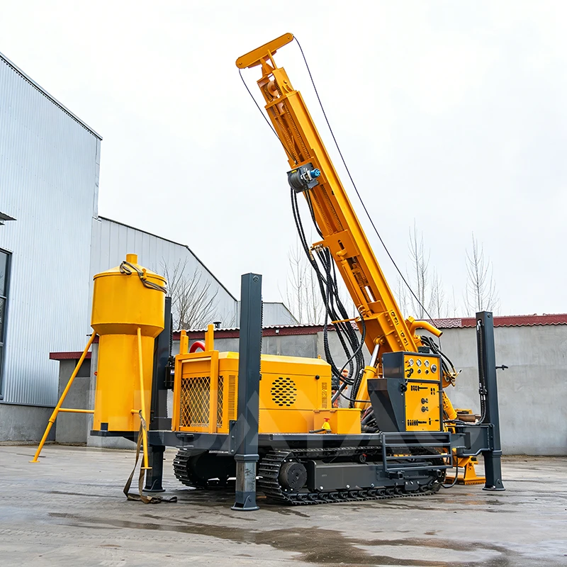 400m All-terrain Exploration Reverse Circulation Drilling Rig With Collector And Hydraulic Pump