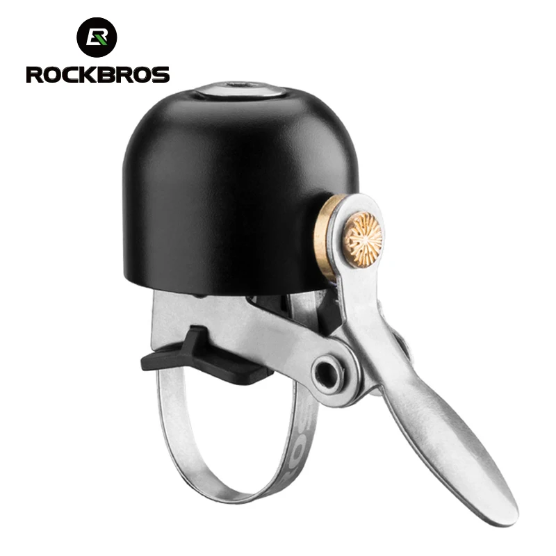 ROCKBROS Dzwonek rowerowy Przezroczysty Głośny Dźwięk Stalowy Miedziany Dzwonek do roweru górskiego MTB Pierścień na kierownicę Klakson Bezpieczeństwo Dzwonek rowerowy Alarm ostrzegawczy