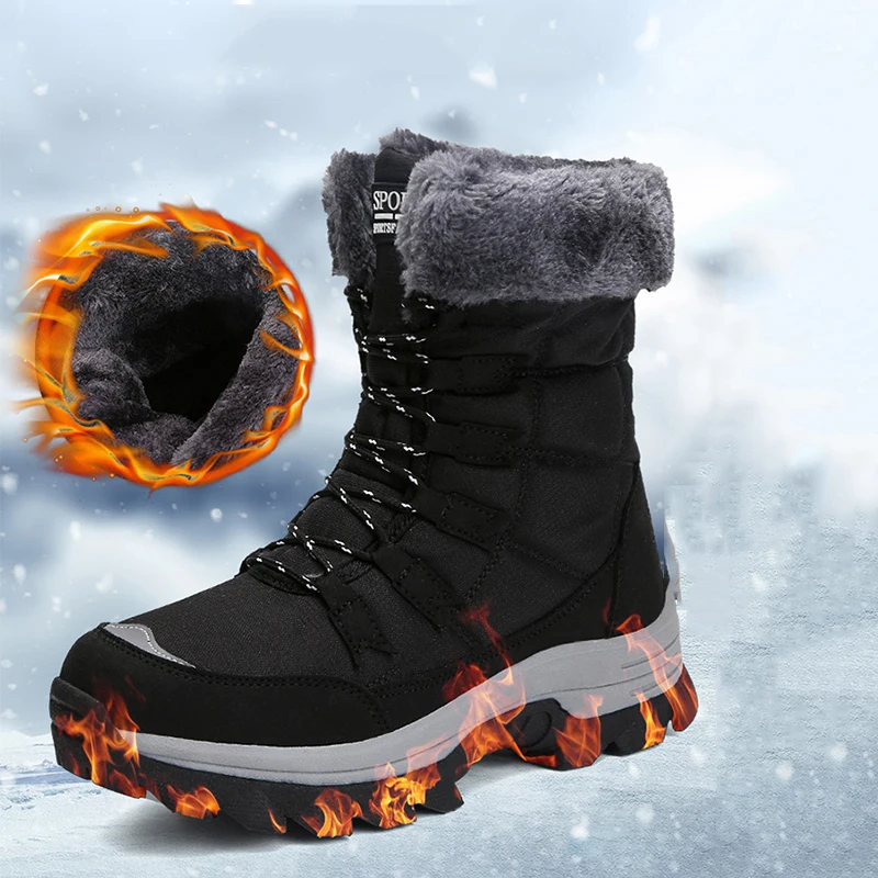 

Женские зимние ботинки, высококачественные теплые удобные походные ботинки, уличные нескользящие износостойкие женские кроссовки, обувь