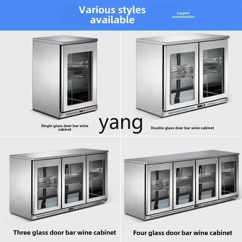 LMM beer refrigerator fruit beverage display cabinet embedded refrigerator commercial