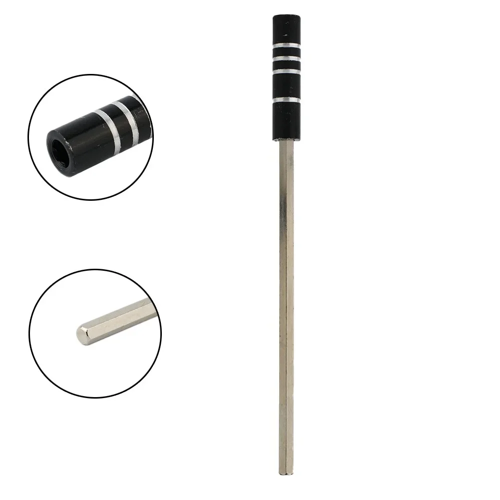 

Magnetic Metal Shaft Extension Bar Rod Hex Socket Adapter Screwdriver Bit Holder Steel Black Hand Tool Workshop Equipment