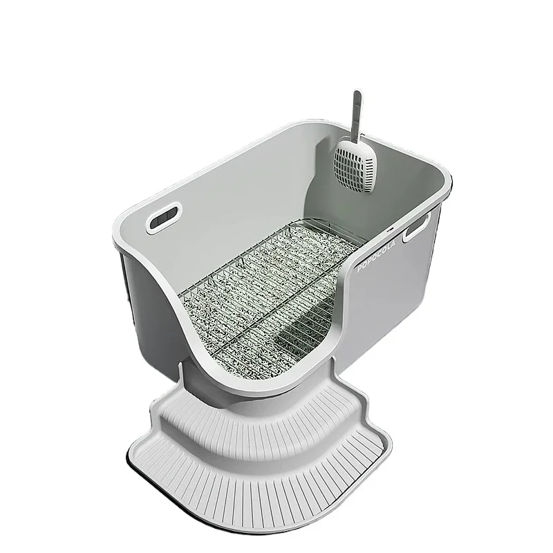 Dog toilet, stainless steel for small dogs and male dogs, anti-stepping feces potty heightened with wall anti-splashing
