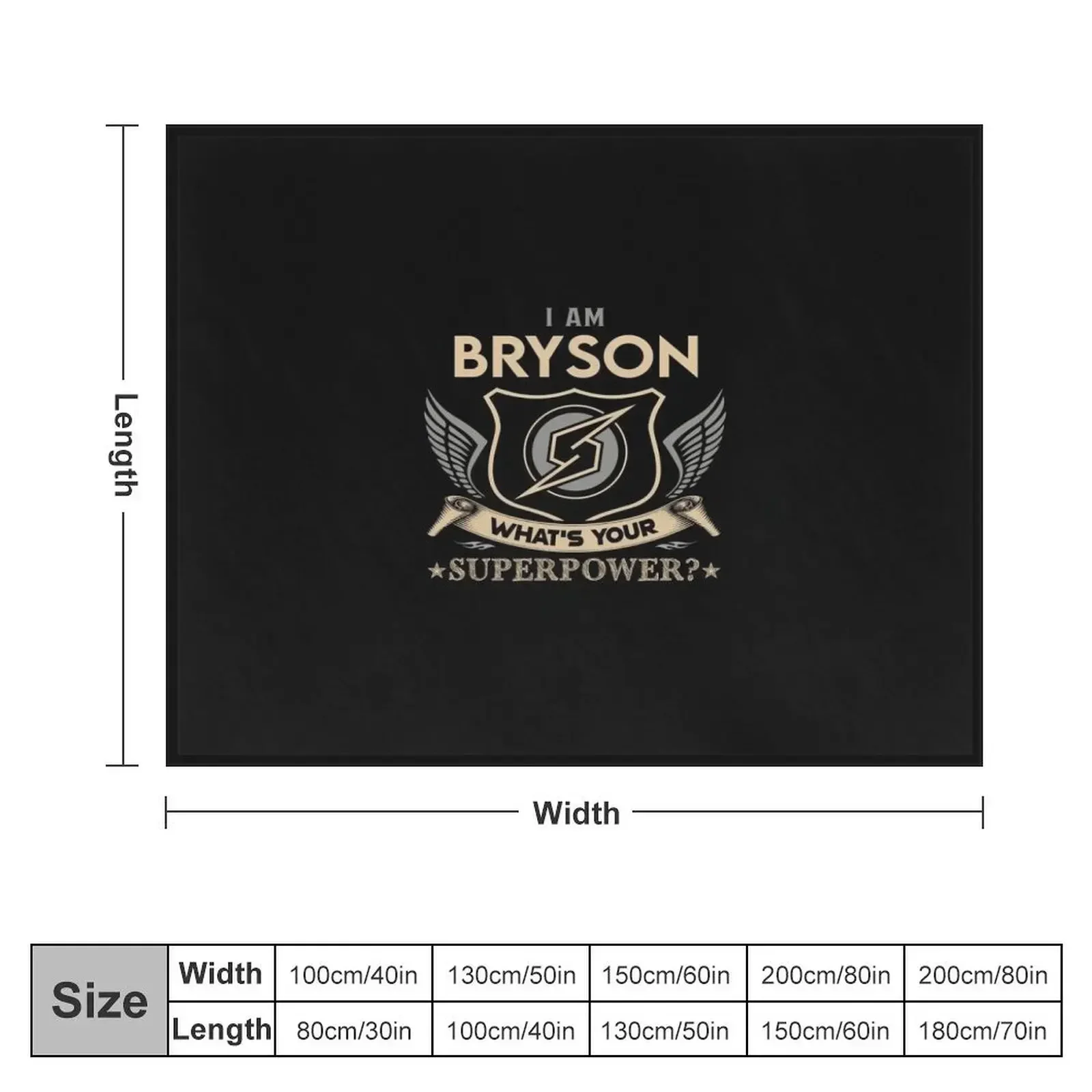 Bryson Name - Bryson Superpower Throw Blanket Tourist Luxury Designer Blankets For Baby Blankets