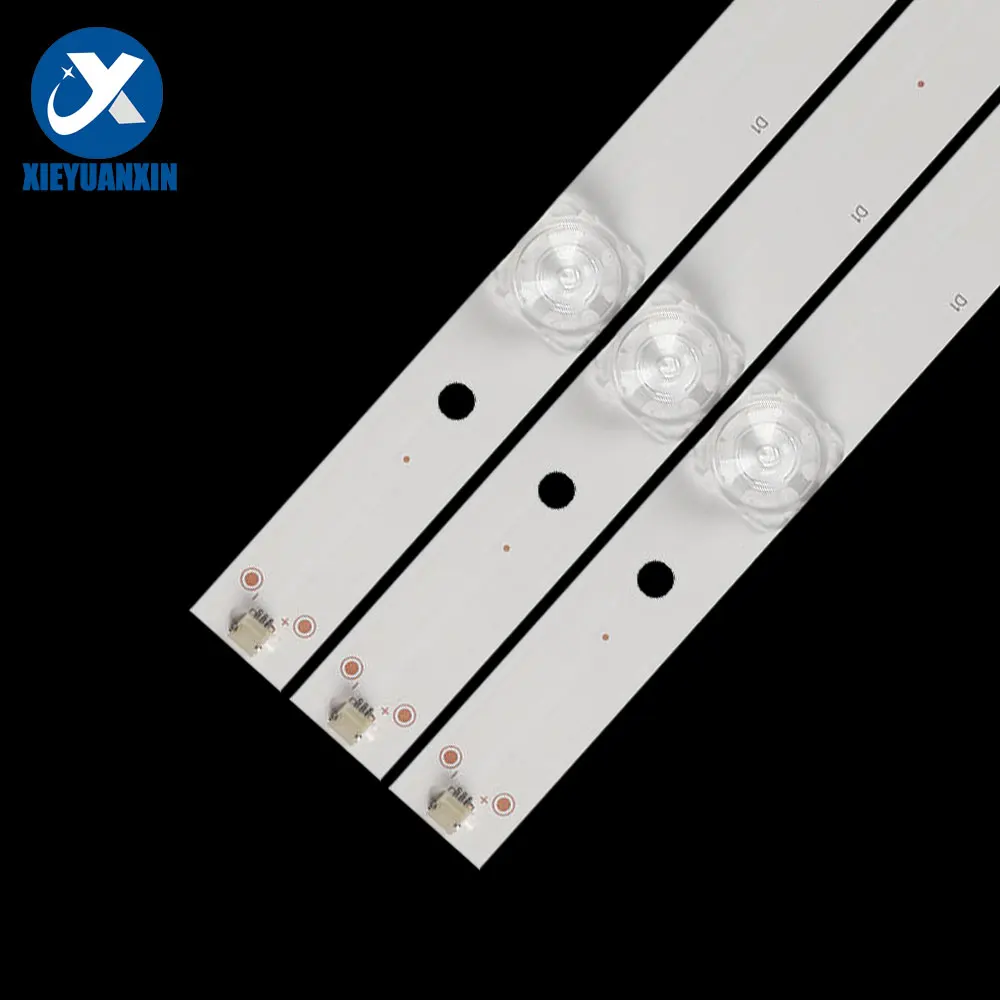 12 pz/set 683 mm 6 lampade striscia di retroilluminazione a led per riparazione TV Haier/CNC da 65 pollici CRH-K65EM3030T1206684-REV1.1 YF-P02M00F3HJ3D-0001