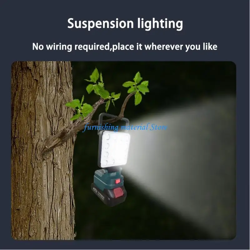 

Y5GD Work Light USB-зарядка для литиевых батарей 18 В для кемпинга и чрезвычайных ситуаций