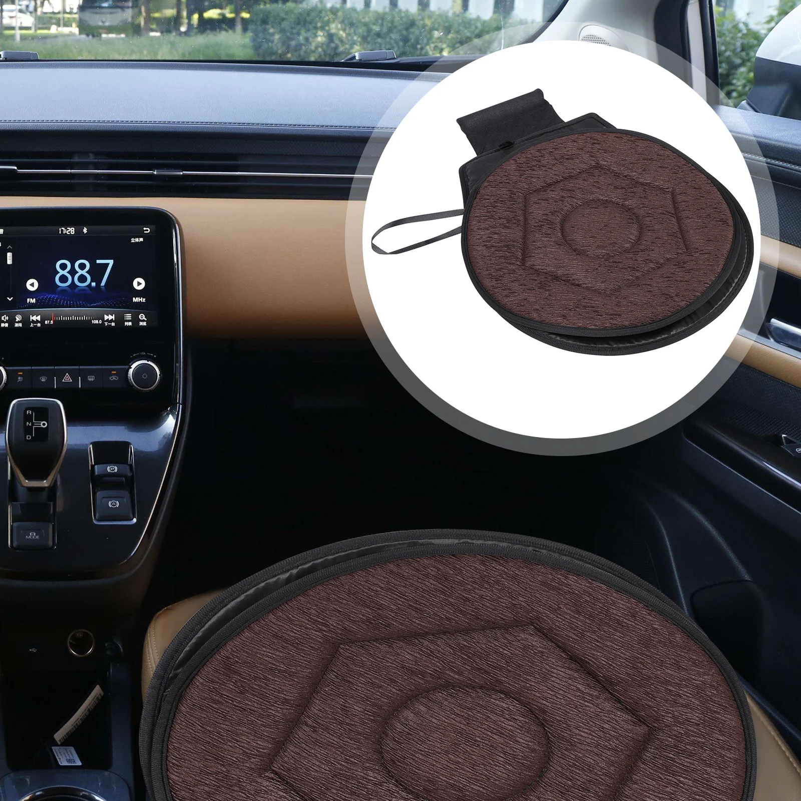 

360 Degree Swivel Seat Rotating Chair Cushion Mat For Office Home Chair Non-Slip Comfortable Car Seat Cushion Use