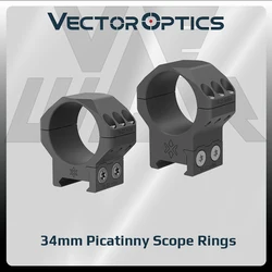 Vector Optics 34Mm Scope Picatinny Mount Ring Low Medium High Aluminum Hunting Acessories Optics Sight Mounting Ring