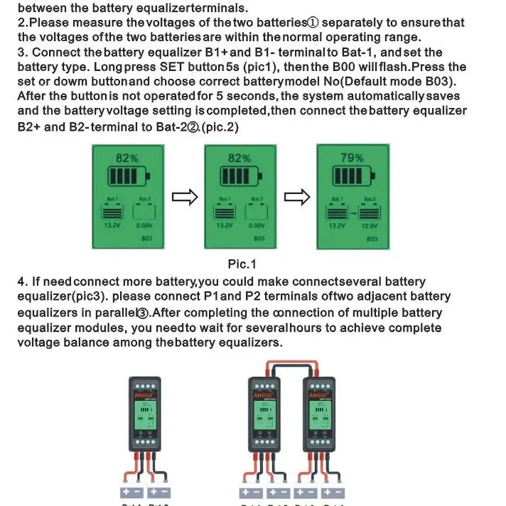 24-Hour Delivery 5X KBX102S Voltage Controller Battery Equalizer Batteries Monitor Balancer Lead Acid Li- Connect 24 36 48 60