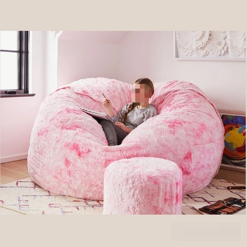 For Lazy Sofa, Plush Super Huge Bean Bag, Sofa Jacket 7ft (180 * 90cm)
