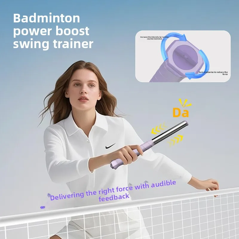Badminton Swing Trainer Whiplash Power Trainer Sound Adjustable Pounds Front and Backhand