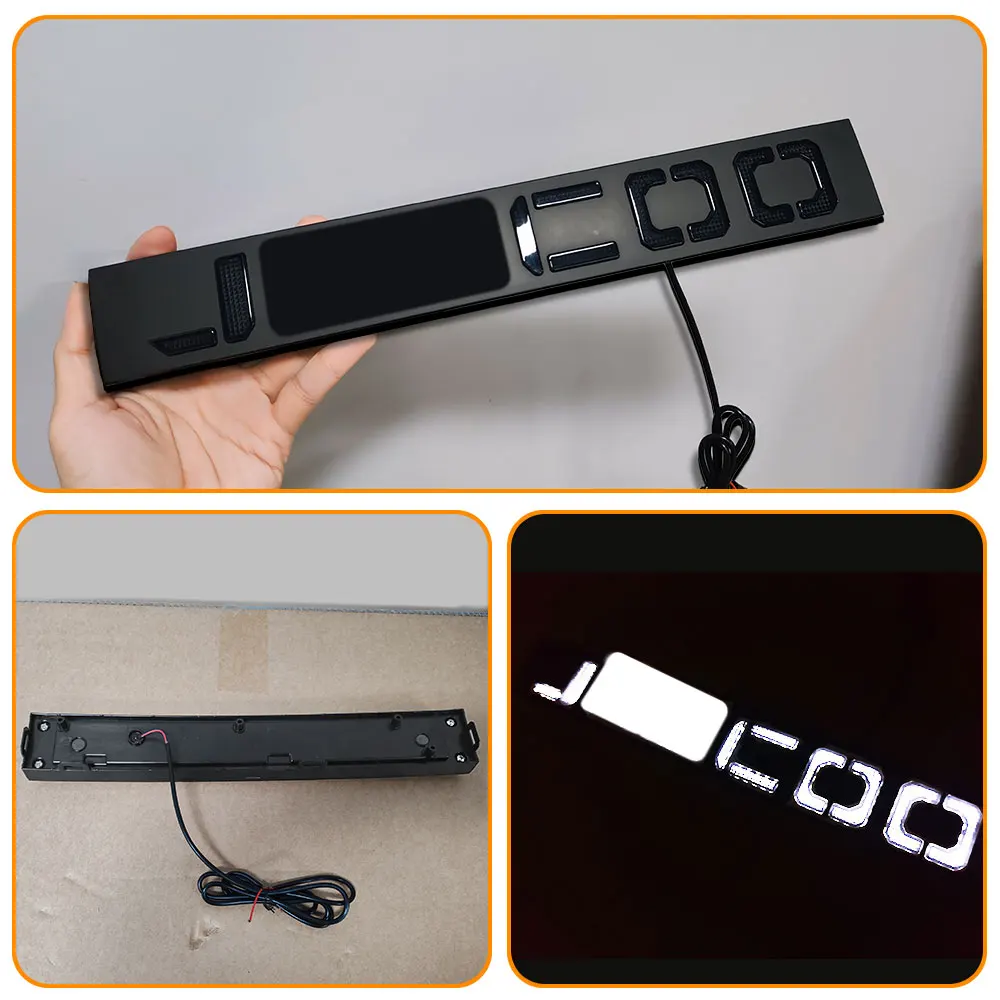 For JAECOO J7 2023-2025 JAECOO7 LED Car Front Bumper Radiator Grille Illumination Emblem