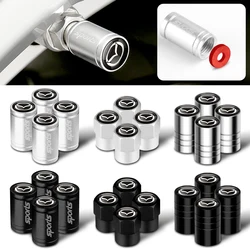 4pcs Metal Car Wheel Tire Valve Stem Caps Covers Auto Accessories For Mazda 3 6 Atenza Axela Demio CX3 CX5 MP MS RX8 CX-7 CX-9