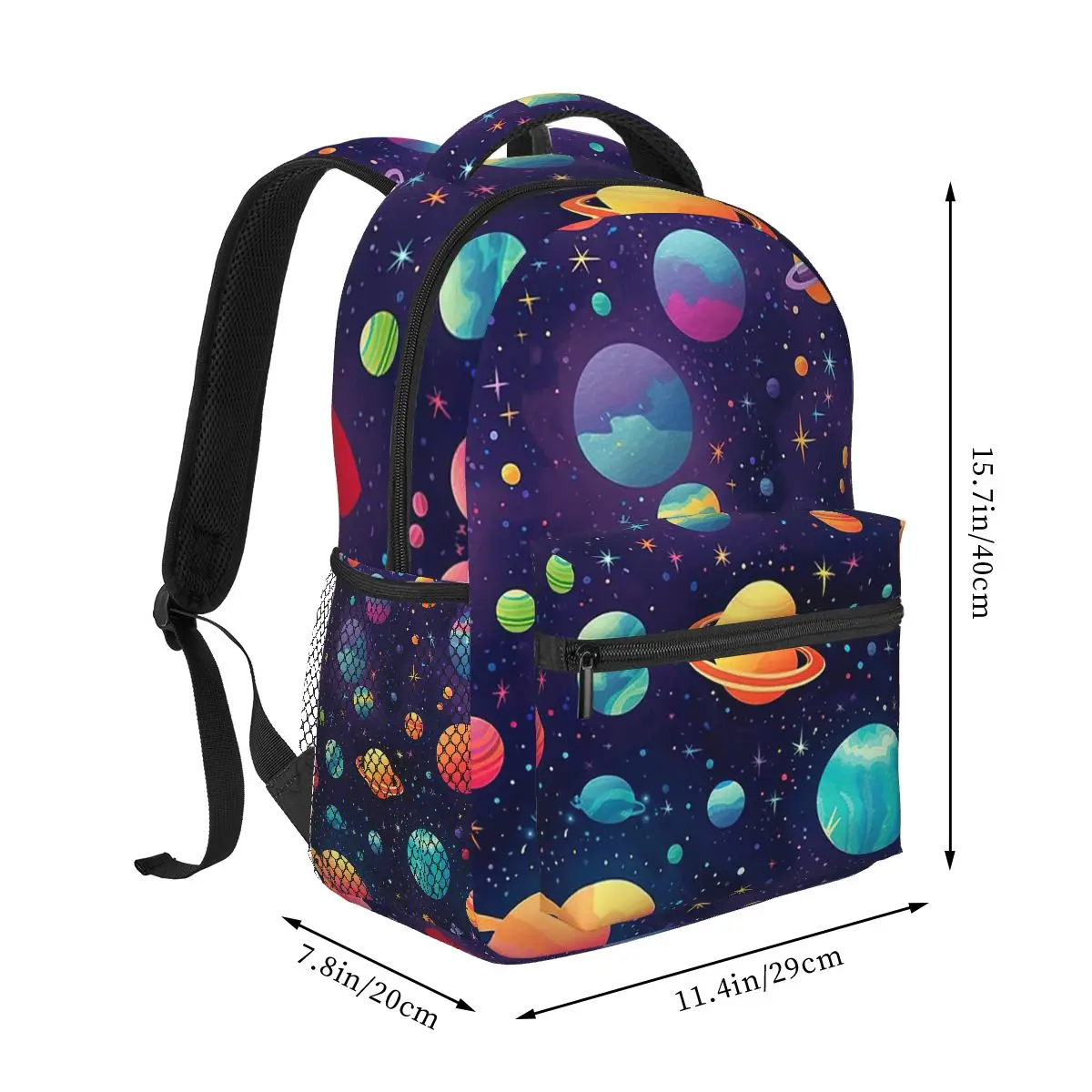 Solar System Space Planets Universe Backpack Student Boys Girls BookBag Children School Bag Computer Shoulder Bags for Men Women