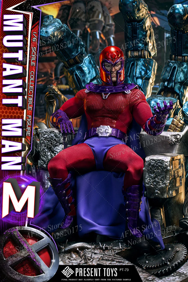 PRESENT TOYS PT-sp72 1/6 Scale Collectibles Figure  Magneto X-Men Marvel Hero Full Set 12Inch Men Soldier Action Figure Model