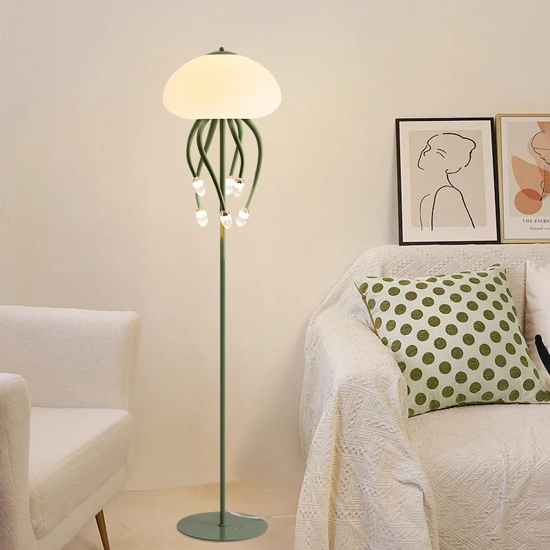 

Jellyfish floor lamp Nordic living room sofa side bedroom lamp B&B atmosphere decoration vertical