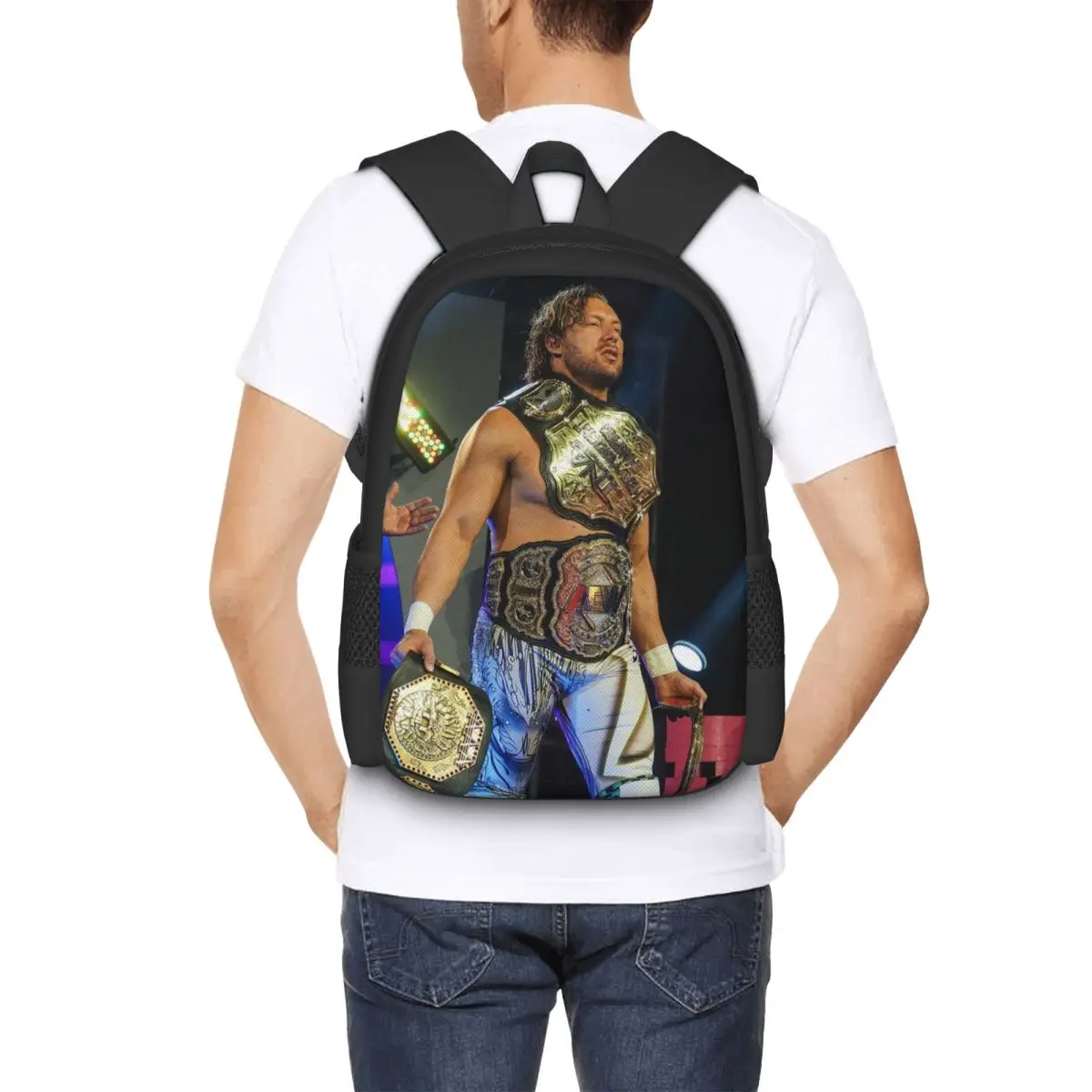 

Kenny Omega Kenny The Champ Student Backpack School Bag Hiking Travel Daypack for Boys Girls Fashion Bookbag Shoulder Bags