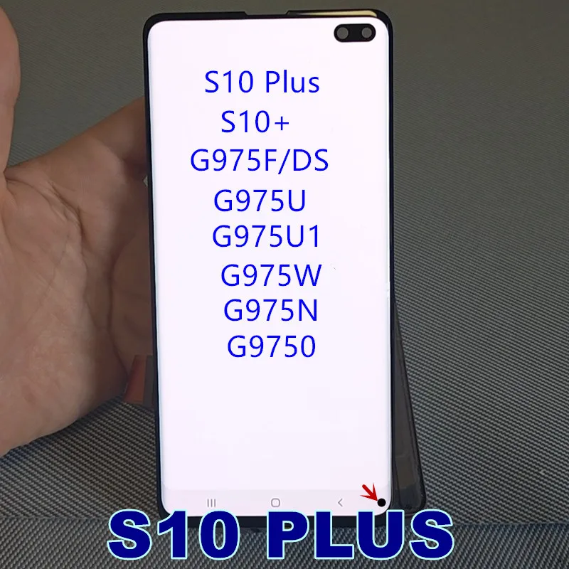 Дисплейный модуль Ori S10Plus AMOLED LCD с дефектом для Samsung Galaxy S10 PLUS G975 G975F, сенсорный экран в сборе, замена LCD