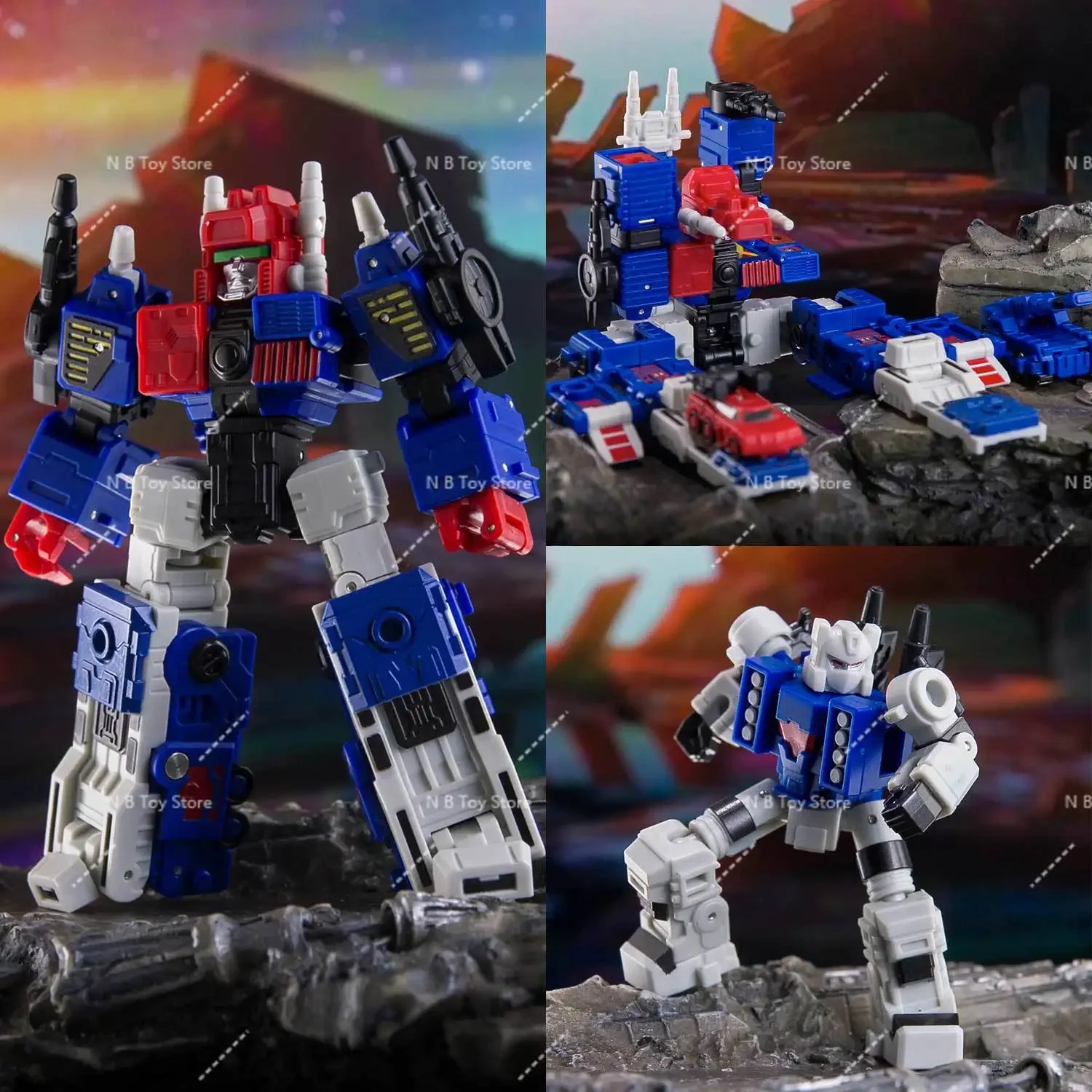 Op voorraad DrWu Transformation DW-E54B 10 cm DWE54B Metrotitan mini-actiefiguur met doos