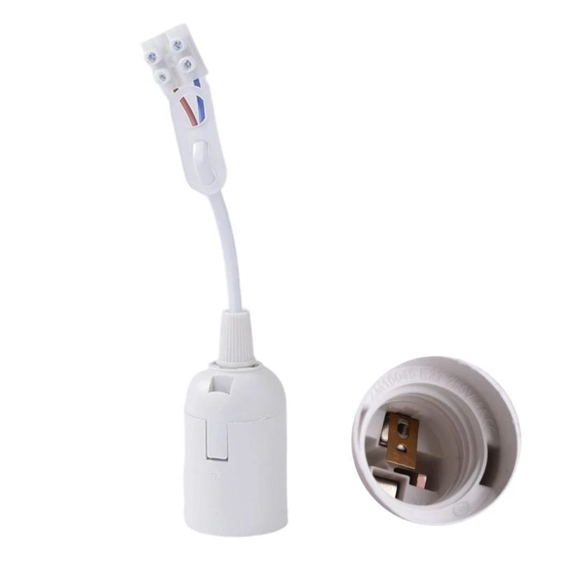 

E15A E27 Стандартный светильник Патрон для лампы Строительный патрон для лампы с кабелем Аксессуары для освещения Простота