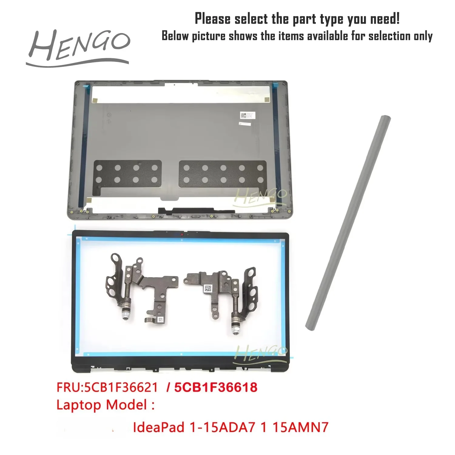 Reemplazo de tapa trasera LCD para IdeaPad 1-15ADA7 y 15AMN7: Guía práctica con el modelo 5CB1F36618