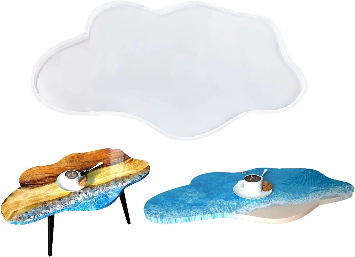 Large Irregular Shaped Swing Table Silicone Mold DIY River Table Crystal Epoxy Resin Mold