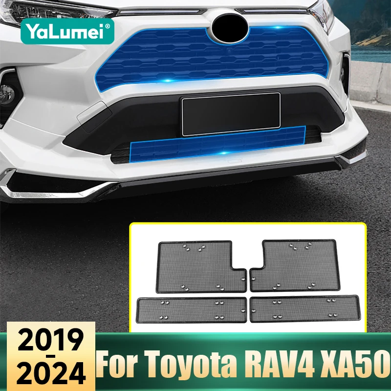 

For Toyota RAV4 XA50 RAV 4 Hybrid 2019 2020 2021 2022 2023 2024 Car Front Grill Insect Net Mesh Screening Mesh Cover Accessories