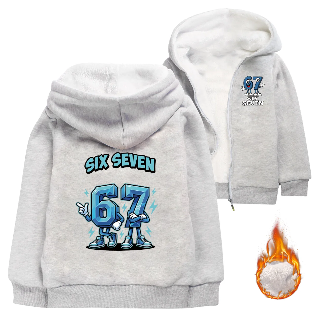 

67 Steal a Brainrot Children's Clothing Hooded Jackets Girls Print Sports Coats Children Cartoon Outerwear Casual Clothes Gift