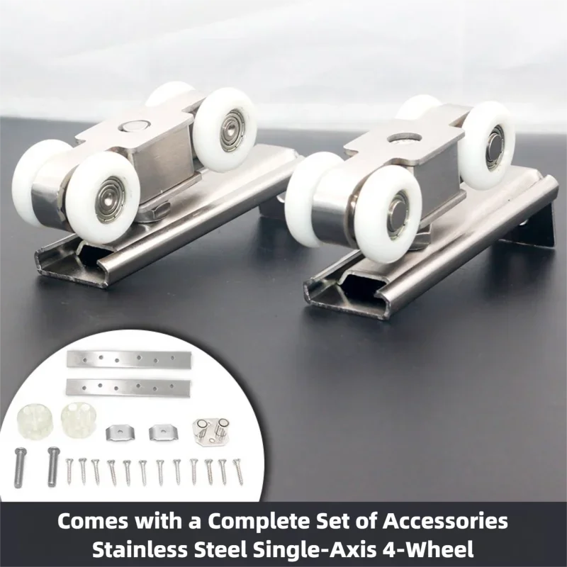 2 pièces/paire de roulettes pour porte coulissante, quincaillerie pour portes coulissantes, poulie à