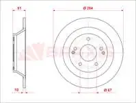 Store code: AE0892 for brake disc rear TIVOLI 1.6 15