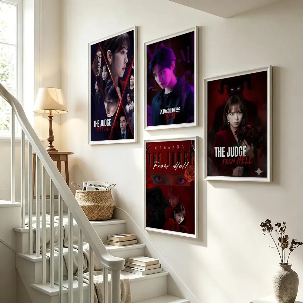 series The Judge from Hell Poster Poster HD Waterproof Self-adhesive Art Print Wall Decor for Bedroom Living Room Gift