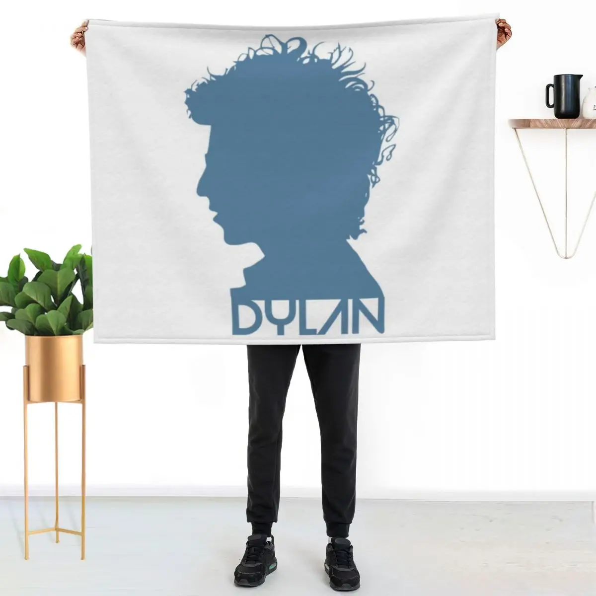 Dylan Retro FanArt Throw Blanket Compact Warm Blanket for Car Road Trip