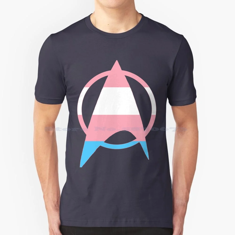 Starfleet Pride T Shirt 100% Cotton Tee Gay Pride Queer Starfleet Lgbtqia Lgbt Pride Lgbtq Pride Pride Flag Trans Pride