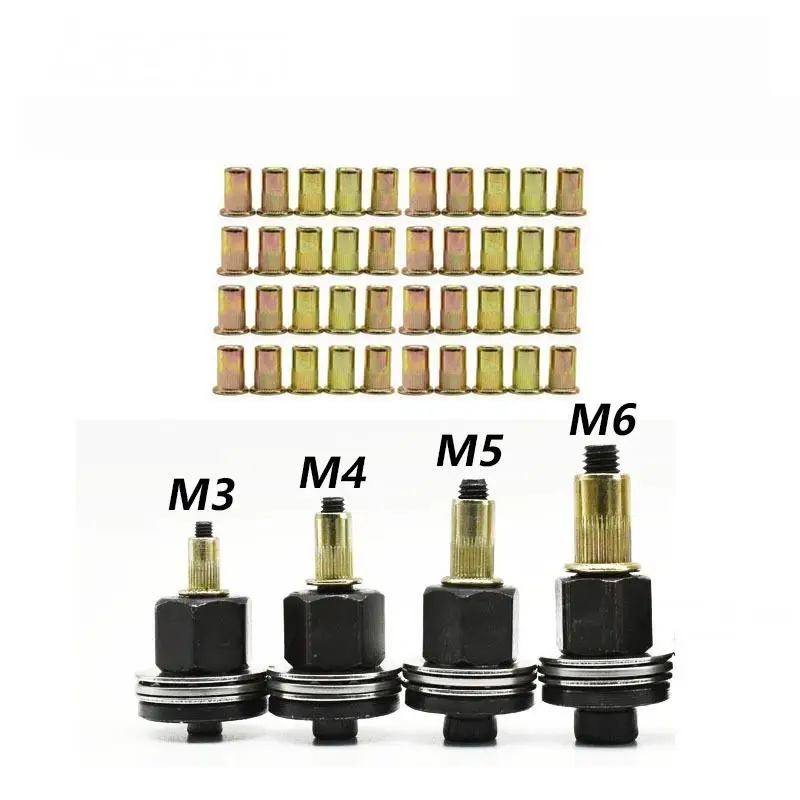 Zuverlässiges 1/3/4/6/7-teiliges Manuelles Nietwerkzeug-Set mit M3-M12 Muttern für Sichere und Starke Befestigung – Detail 7