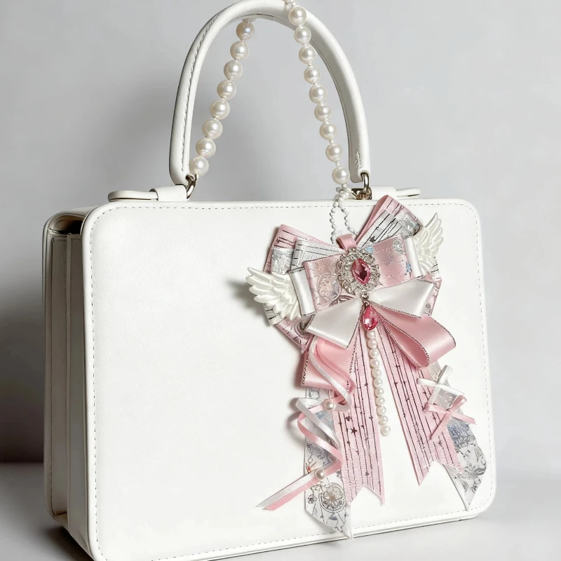 Goods Photography Double-Layer Bow Bag Pendant Ins Style Anime Peripheral Itabag DIY Pendant Two-Dimension Merch