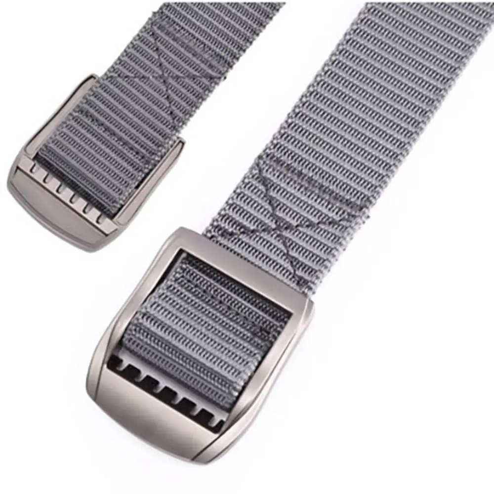 Multi Function Men's Canvas Belt Breathable Thickened Quick-Release Buckle Belt with Automatic Buckle Nylon Belt Unisex