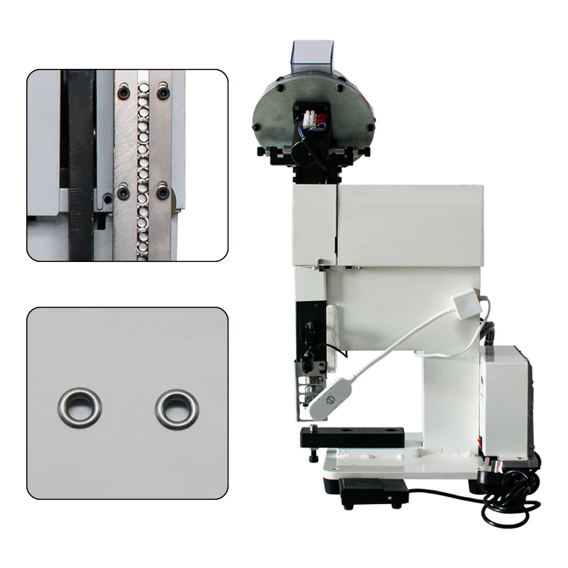 Semi-Auto Punching Machine with Easy-Feed System | 220V 1 Year Warranty | Low-Cost & Reliable for Leather Canvas Flags Garments