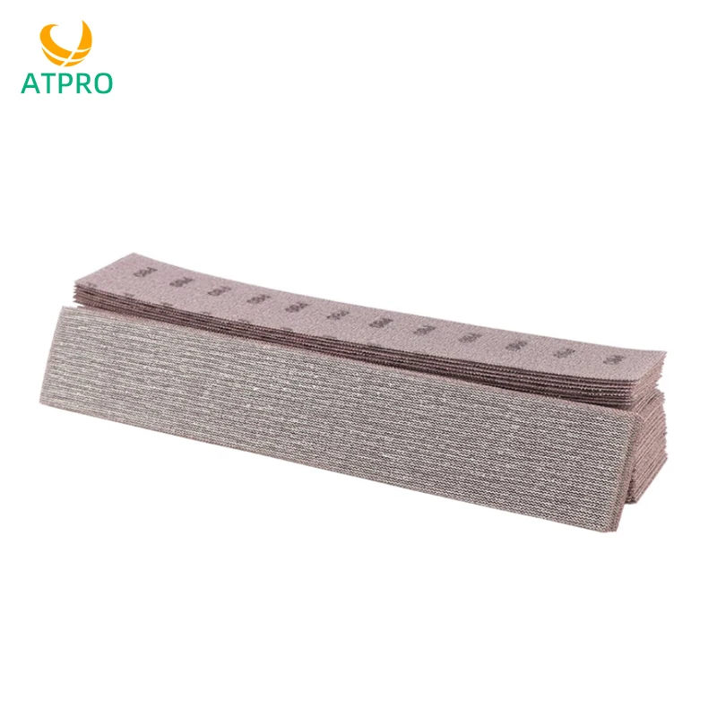 

Rectangular mesh dry sandpaper 70x420 hand sanding Polishing adjustable deformation self-adhesive sandpaper board