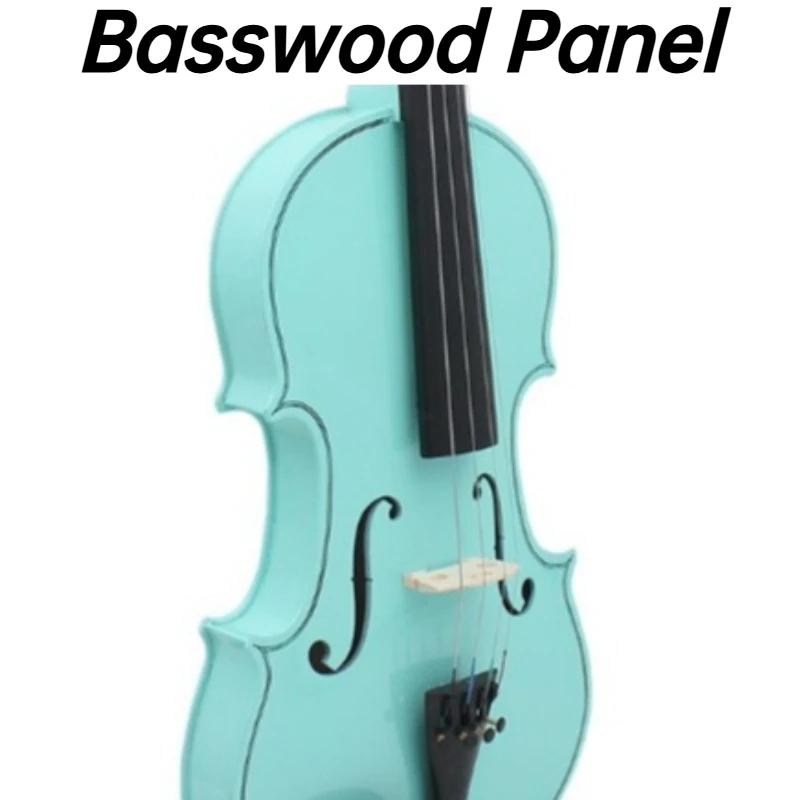 4x4 Violin Solid Wood Violins Set Professional Children Practice Violin 4 Strings Acoustic Handmade Violins for Adults Beginner