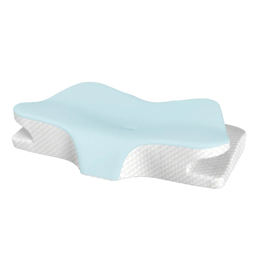 

Butterfly Shaped Ergonomic Neck Pillow Slow Rebound 5D Partition Orthopedic Pillow Lightweight Soft Neck Guard Pillow