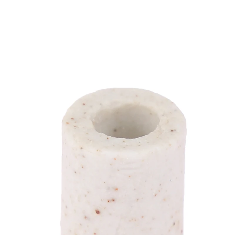 100Pcs Single Bore Ceramic Tube High Temperature Resistant Insulating Pipe Electronic Wire Bundle Porcelain Bushing