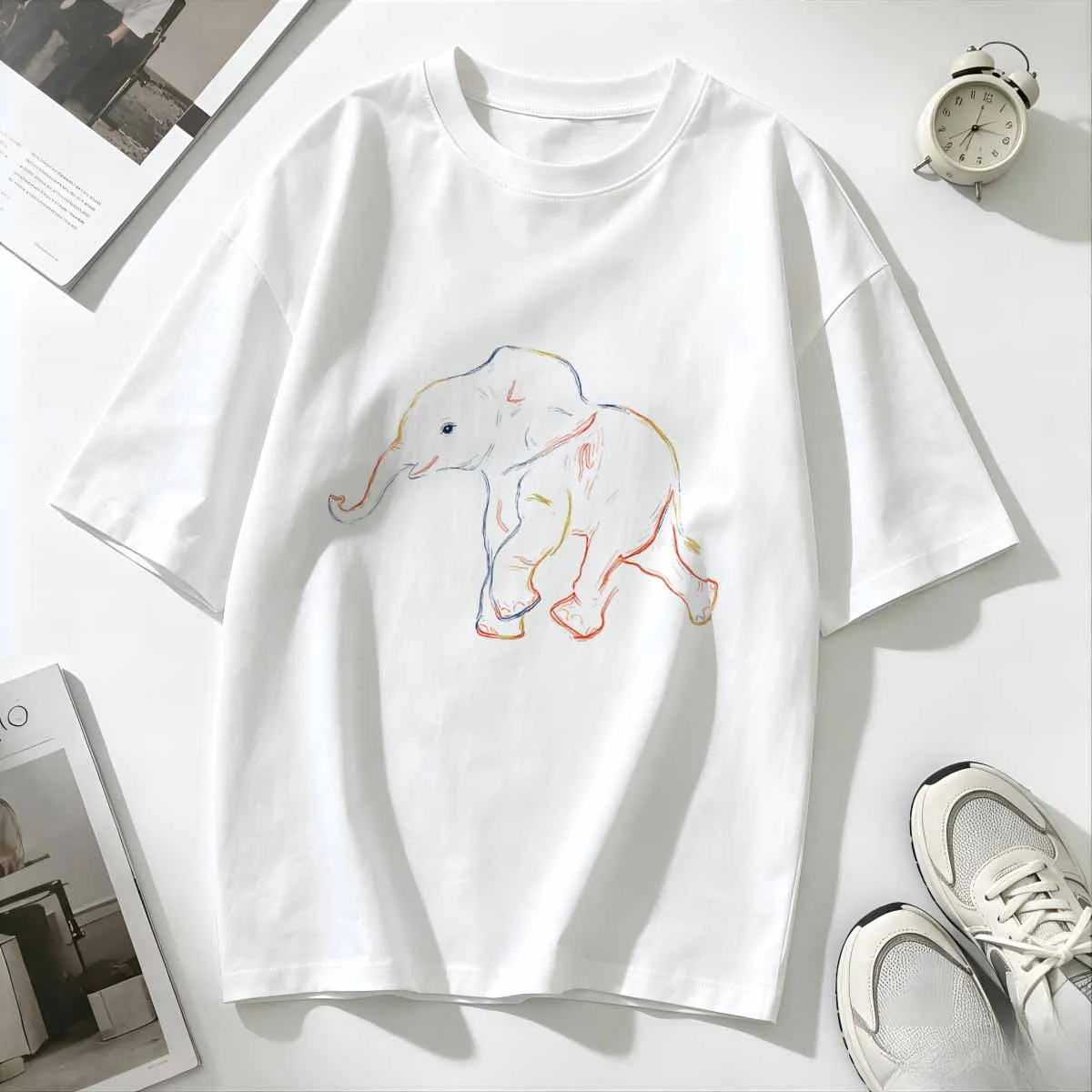 Camiseta Tea Garden Moment: Estrutura Nuancada, Textura Premium, Tecnologia de Fluxo de Ar, Formato Harmonioso, Ambiente Sereno, Conforto Sem Esforço