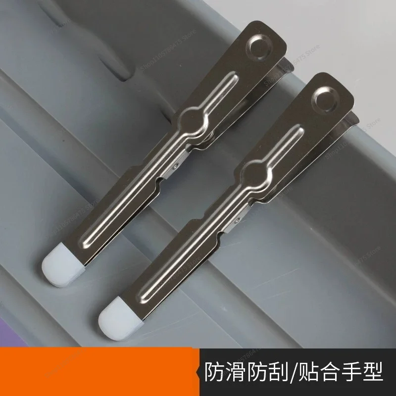 FOR Black and White Color Photo Development Film Clip Stainless Steel Rubber Sleeve Photo Paper Clip Silicone Non- Darkroom Pair