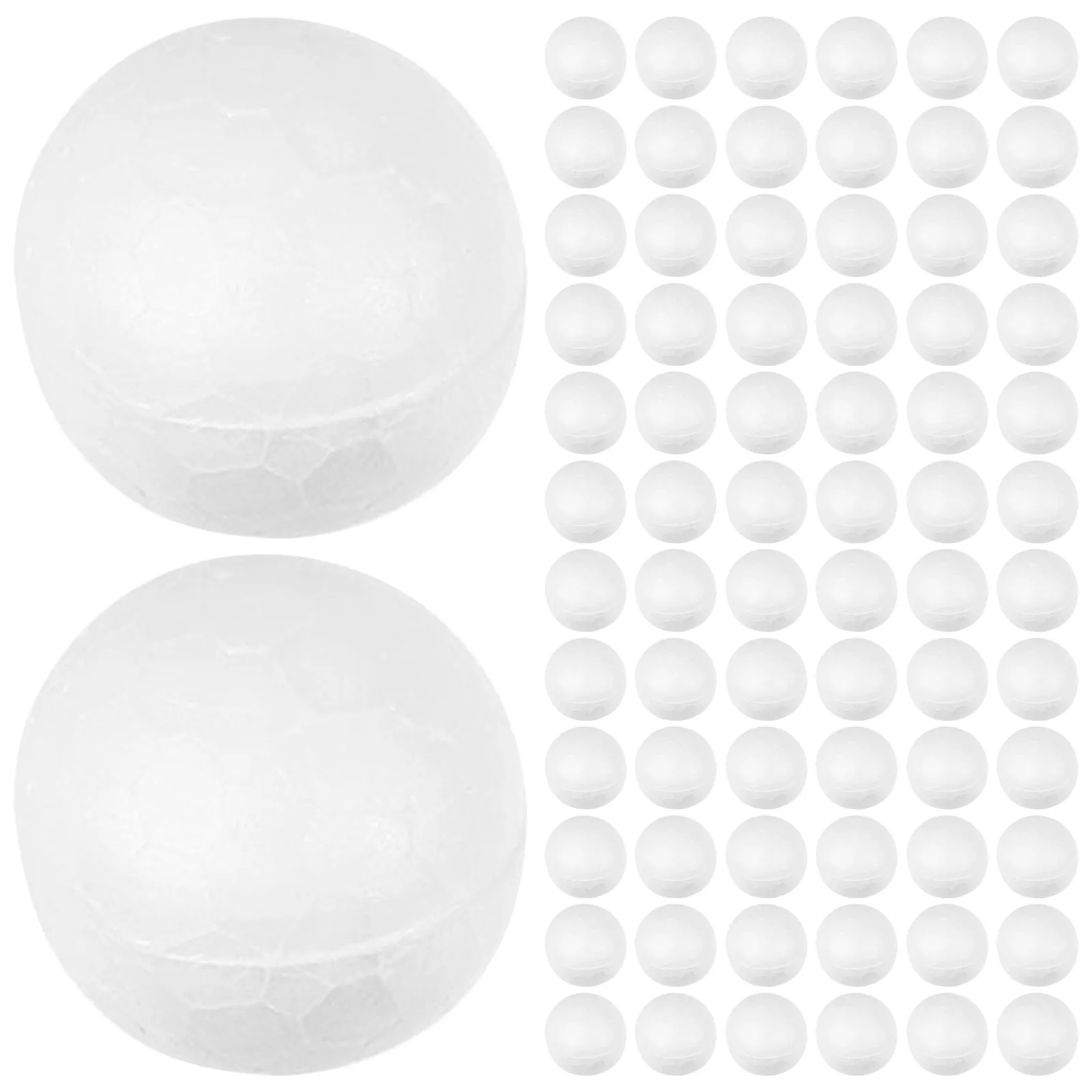 500Pcs Foam Balls Polystyrene White Round Craft Balls DIY Wedding Christmas Party Ornaments Foam Forms Polystyrene Forms