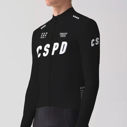 CSPD Pro Aero Winter Thermal Fleece Cycling Jersey ,Winter Long Sleeve Outdoor Bike Jersey,Thermal Fleece Bicycle Clothing