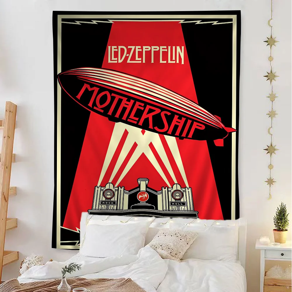 Band L-Led Z-Zeppelin Hanging Bohemian Tapestry Hanging Tarot Hippie Wall Rugs Dorm Home Decor